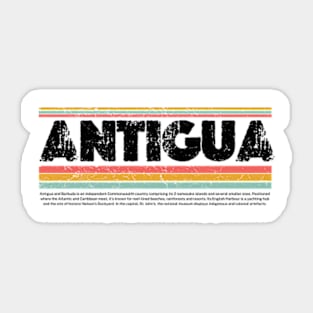 Antigua island gift Sticker